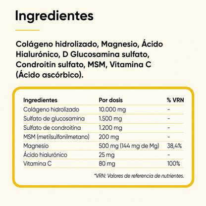 COLAGENO+ - Formula completa para articulaciones saludables.