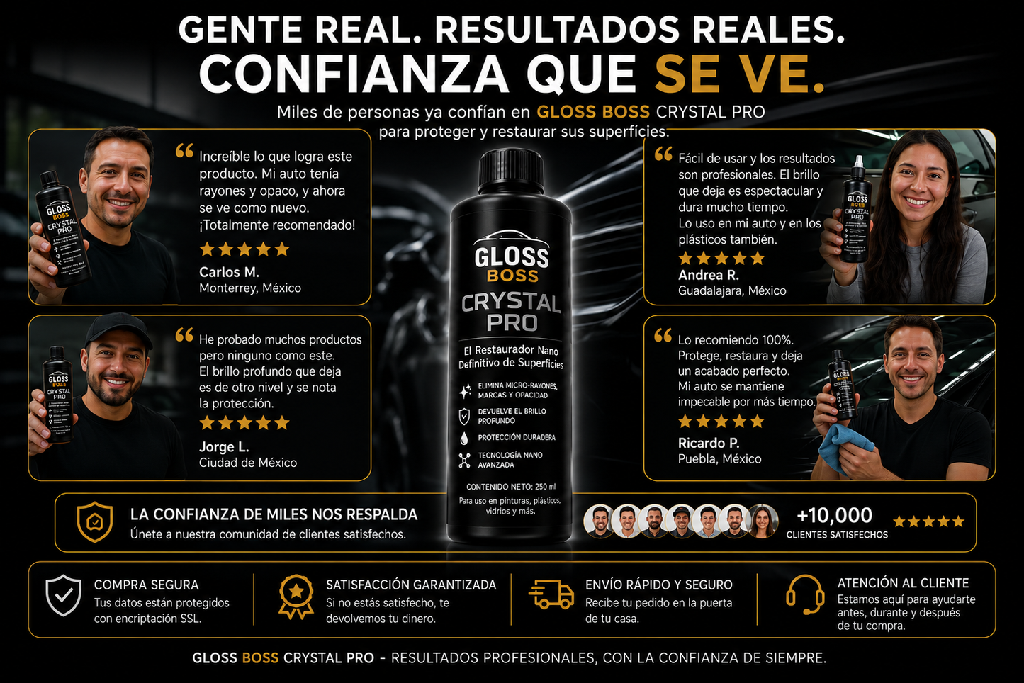 CRYSTAL PRO - Restaurador Nano de Superficies 100% Efectivo