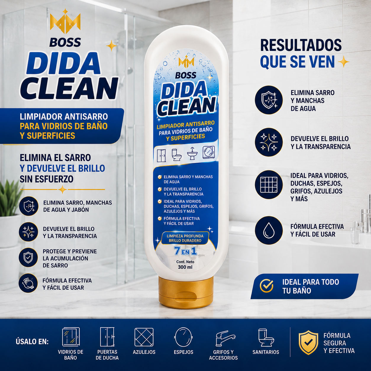 BOSS DIDA CLEAN - Elimina el sarro acumulado y recupera el brillo original