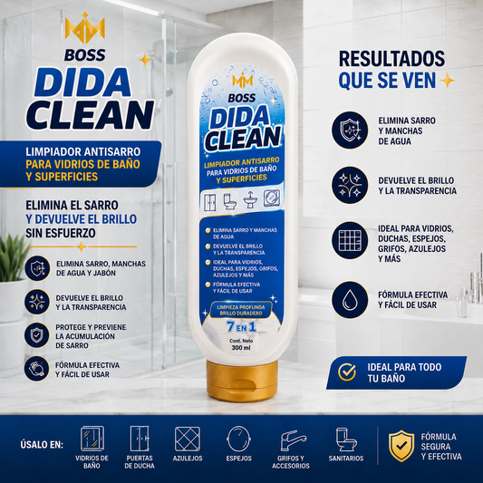 BOSS DIDA CLEAN - Elimina el sarro acumulado y recupera el brillo original