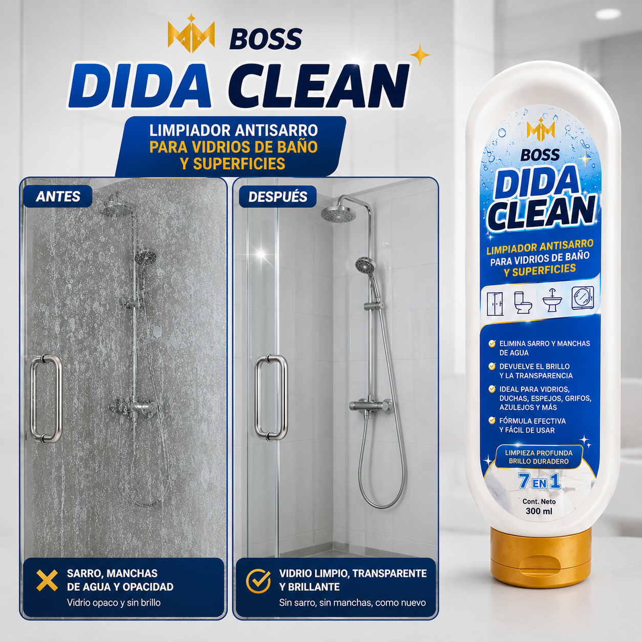 BOSS DIDA CLEAN - Elimina el sarro acumulado y recupera el brillo original